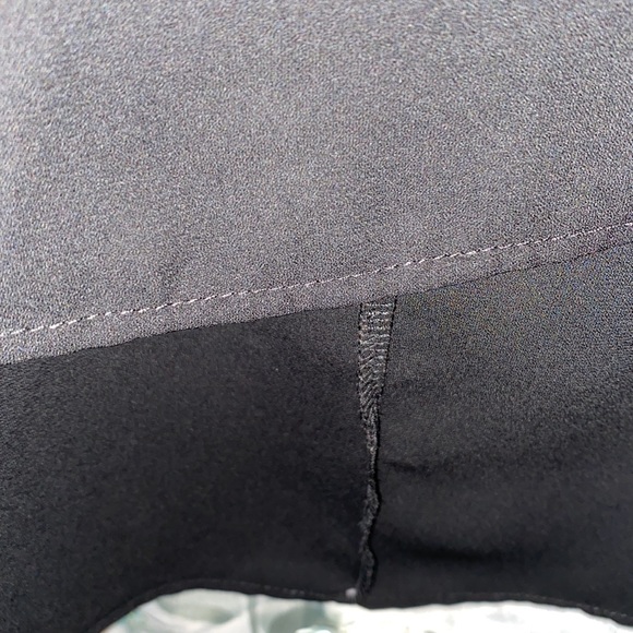 PAINTED THREADS BLK CHIFFON POLYESTER A-LINE SLIP DRESS SZ M - Picture 6 of 9